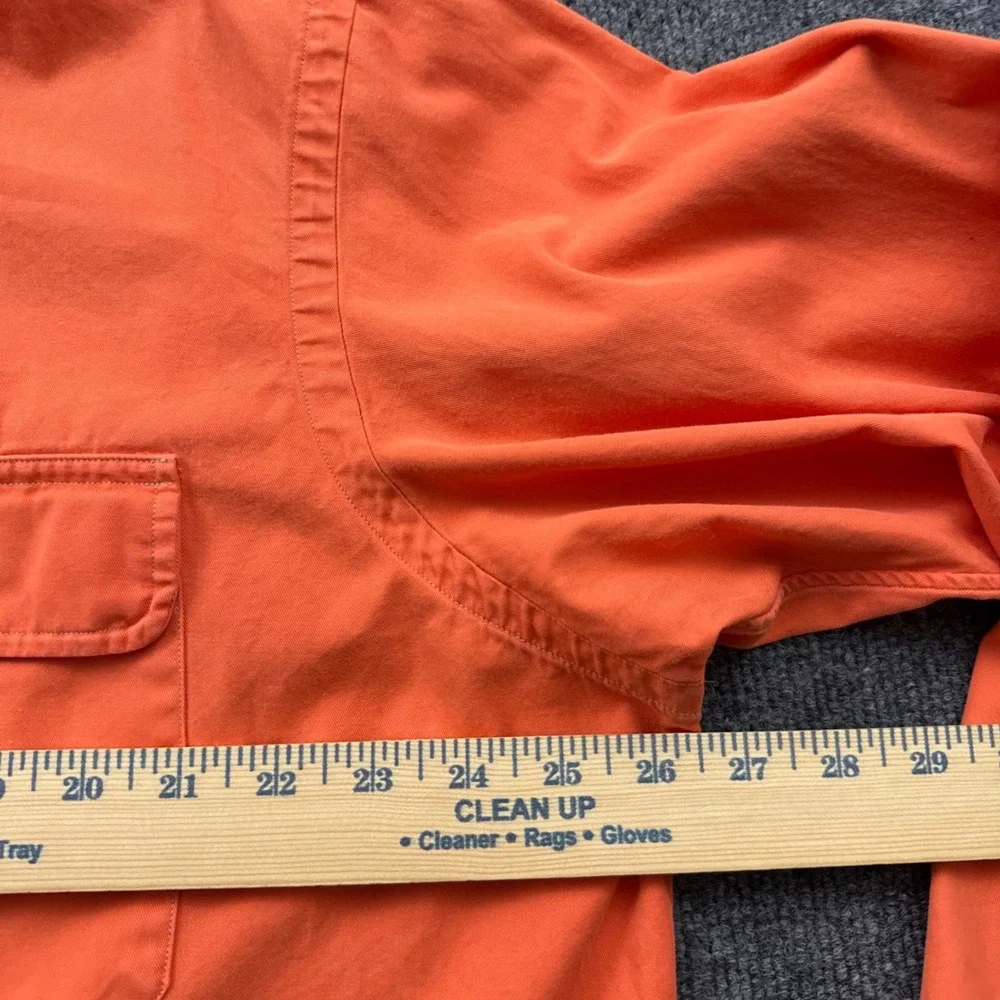 Polo Ralph Lauren Button Down Men XXL Orange Long Sleeve Utility Twill Shirt